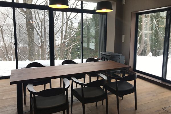 Koharu Resort Hotel and Suites Four Bedroom Villa North Dining with Snow View | Upper Wadano