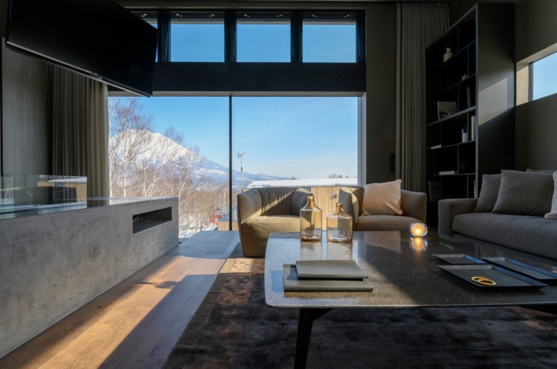 Odile Lounge Area with Mountain View | West Hirafu
