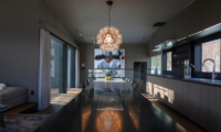 Odile Kitchen and Dining Area with Hanging Light | West Hirafu